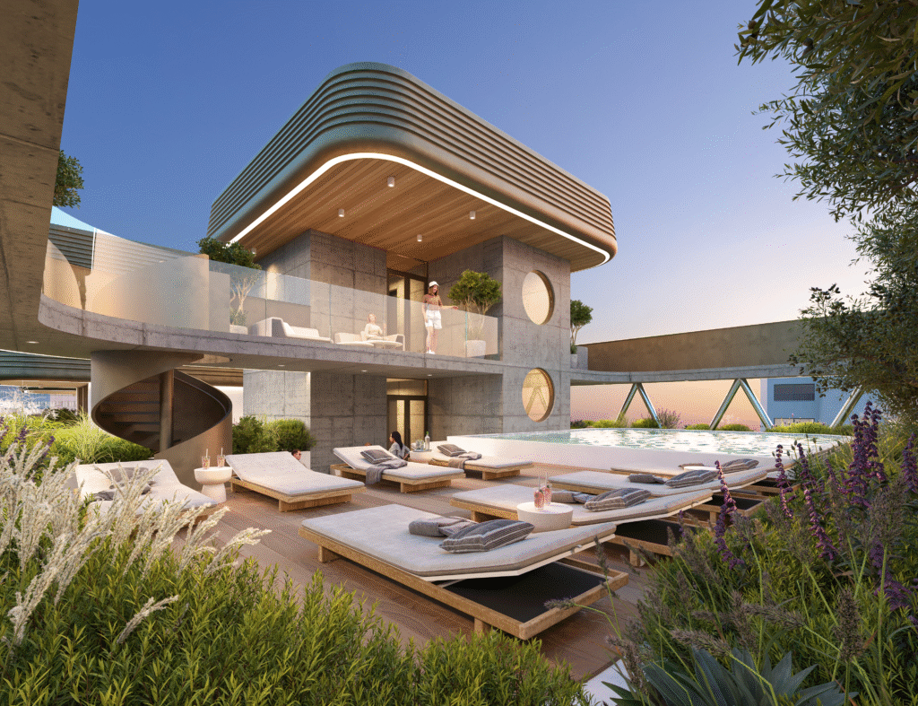 Modern Luxury 2-bedroom 3-bedroom apartment in Infinity Paphos – covered veranda sea view city view