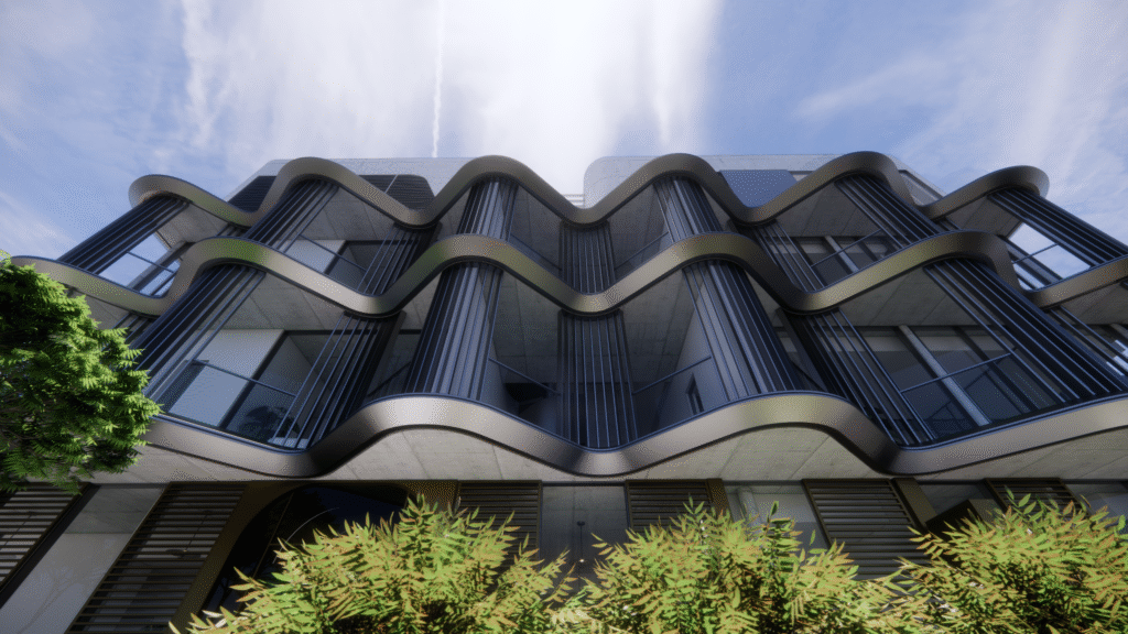 Exterior of Paramount Apartments in Paphos, modern luxury development near AUB and Paphos Stadium