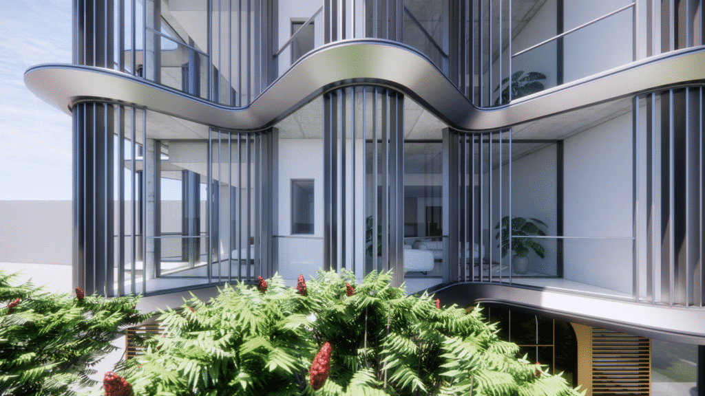 Exterior of Paramount Apartments in Paphos, modern luxury development near AUB and Paphos Stadium