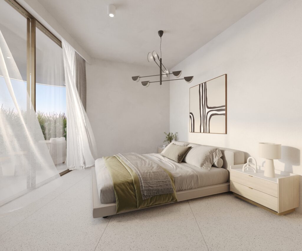 Modern Luxury 2-bedroom 3-bedroom apartment in Infinity Paphos – covered veranda sea view city view
