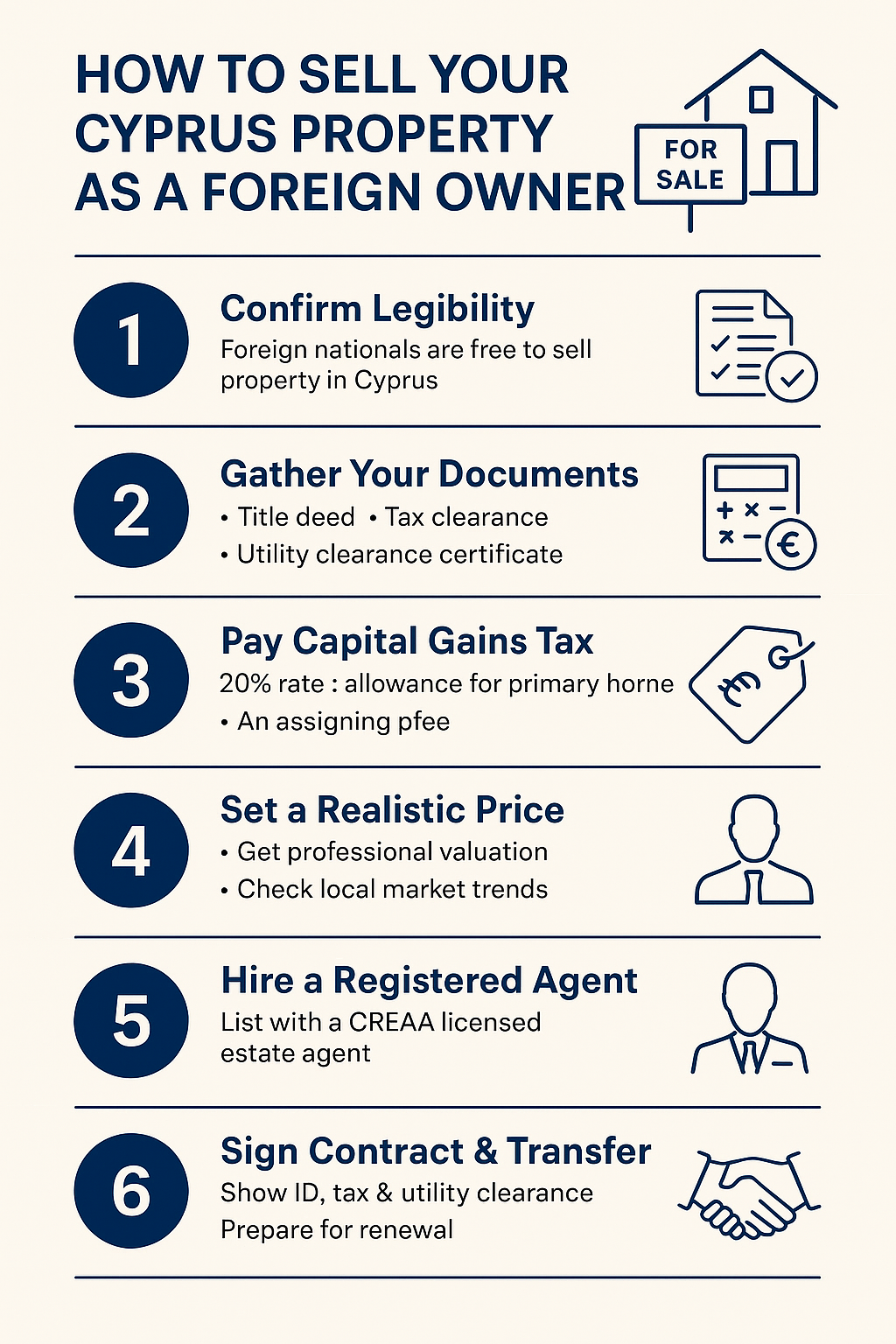 How to Sell Your Cyprus Property as a Foreign Owner (2025 Guide)